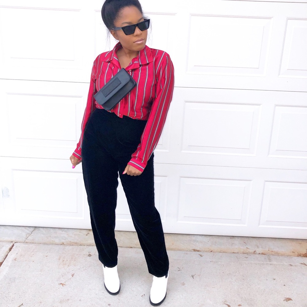 Silk Button Down Blouse - image 6